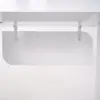 Chicent White L-shaped Modern Computer Desk with Cabinet Left Hand (1800mm)