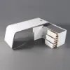 L-Shaped Right Hand Modern White Office Desk with Storage