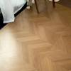 Picture of Cream Herringbone Wood-Look Porcelain Tile 600x1200mm, Non-Slip Floor Tile for Living Room and Bedroom