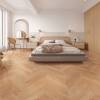 Picture of Cream Herringbone Wood-Look Porcelain Tile 600x1200mm, Non-Slip Floor Tile for Living Room and Bedroom