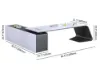 L-Shaped Left Hand Modern White Office Desk with Storage
