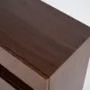 Fero Walnut Corner Shoe Storage Cabinet with 7 Shelves & 1 Drawer Entryway Shoe Storage