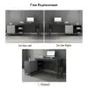 Ultic 120 cm L-Shaped Grey Rotating Desk with Storage