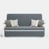 154 cm 2-Seater Cotton & Linen Convertible Sofa Sofa with Storage – Deep Gray Sleeper