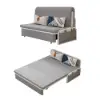 Modern 183 cm 2-Seater Linen Sleeper Sofa – Light Gray Cotton