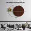 Picture of Modern Oval Geometric Metal Wall Decor Art Brown Metal Hanging Accents For Living Room