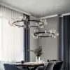 Bubi Modern Black Glass Bubble Chandelier 15-Light for Living Room and Dining Room