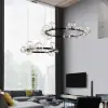 Bubi Modern Black Glass Bubble Chandelier 15-Light for Living Room and Dining Room