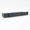 Crator 120 cm - 250 cm Black Extendable TV Unit with 3 Drawers