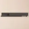 Crator 120 cm - 250 cm Black Extendable TV Unit with 3 Drawers