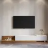 Crator 120 - 250 cm Walnut & White Extendable TV Unit with 3 Drawers – 280cm