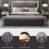 Modern Queen Wingback Bed