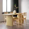 Tintica 180 cm Oval Natural Wood Dining Table, Seats 6