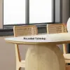 Tintica 180 cm Oval Natural Wood Dining Table, Seats 6