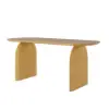 Tintica 180 cm Oval Natural Wood Dining Table, Seats 6