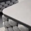 Picture of Martic 4-Piece Aluminium Rope Outdoor Sofa Set with Faux Marble Coffee Table Cushion Pillow
