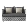 Picture of Martic 4-Piece Aluminium Rope Outdoor Sofa Set with Faux Marble Coffee Table Cushion Pillow