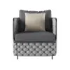Picture of Martic 4-Piece Aluminium Rope Outdoor Sofa Set with Faux Marble Coffee Table Cushion Pillow