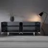 Modern 180 cm Glossy Black Wood Sideboard with Cabinets & Adjustable Shelves – Buffet Kitchen Cabinet