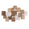 Japandi Wood Wall Decor Hanging Carved Home Bamboo Wall Art for Living Room