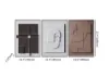 3 Pieces Japandi Canvas Wall Art Print Hanging Wall Decor Set with Rectangle Frame