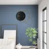 Modern Round Oversized Wall Clock Home Decor Art in Black
