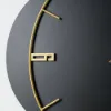 Modern Round Oversized Wall Clock Home Decor Art in Black