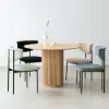Japandi 100 cm Round Natural Wood Dining Table, Seats 2-4