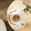 Japandi 80 cm Round Natural Wood Dining Table, Seats 2