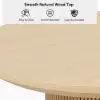 Japandi 80 cm Round Natural Wood Dining Table, Seats 2