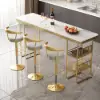Modern Gray Bar Height Stool Adjustable & Swivel with Velvet Upholstery & Footrest