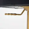 Modern Black & Gold Velvet Swivel Bar Stool with Adjustable Height, 1 Piece
