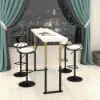 Modern White PU Leather Bar Stool (Set of 2) Adjustable Height & Swivel