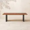 Grida Outdoor Teak & Aluminium Rectangular Dining Table, Seats 8 (2388 mm)