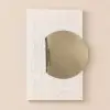 Rectangle Modern Metal in Gold Wall Decor Background Geometric 3D Wall Art