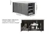 Picture of Modern 1830 mm Wood Kitchen Island with Drawers & Cabinets, White & Black