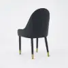 Darg White & Black PU Leather Dining Chair with Upholstered, 2 Pieces