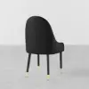 Darg Orange & Black PU Leather Dining Chair with Upholstered, 2 Pieces