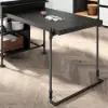 1525mm Kitchen Islands Extendable Faux Marble Top Industrial with 3-Drawer