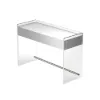 Modern Floating Acrylic Dressing Table Vanity Desk with Drawers