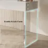 Modern Floating Acrylic Dressing Table Vanity Desk with Drawers