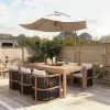 Wevara 7-Piece Outdoor Rope Weave Dining Set with 6 Chairs