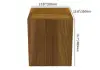 2 Pieces Rustic Round & Rectangle Teak Wood Outdoor Coffee Table Set in Natural