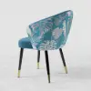 Arcora Blue Velvet Dining Chair with Upholstered, 1 Piece