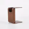 Modern 610 mm Walnut Multi-Purpose End Table with Magazine Rack