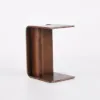 Modern 610 mm Walnut Multi-Purpose End Table with Magazine Rack