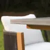 7 Pieces Modern Outdoor Dining Set with Rectangle Table and Woven Rope Chair in Grey