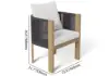 7 Pieces Modern Outdoor Dining Set with Rectangle Table and Woven Rope Chair in Grey