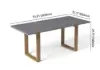 7 Pieces Modern Outdoor Dining Set with Rectangle Table and Woven Rope Chair in Grey
