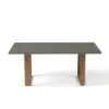 7 Pieces Modern Outdoor Dining Set with Rectangle Table and Woven Rope Chair in Grey